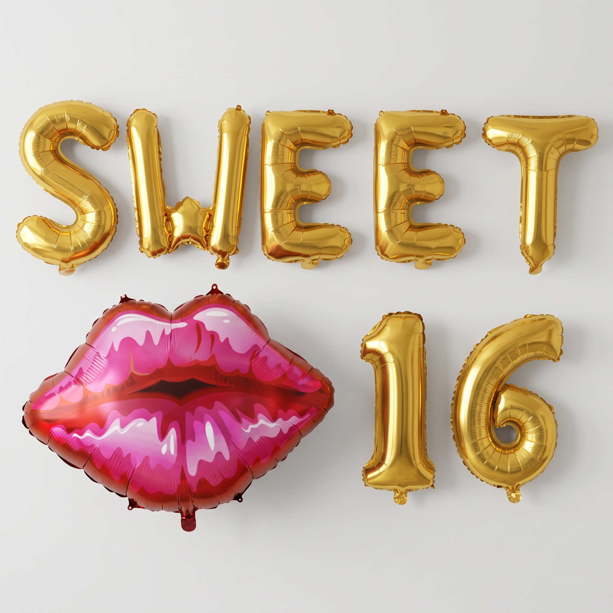 sweet 16 foil balloon
